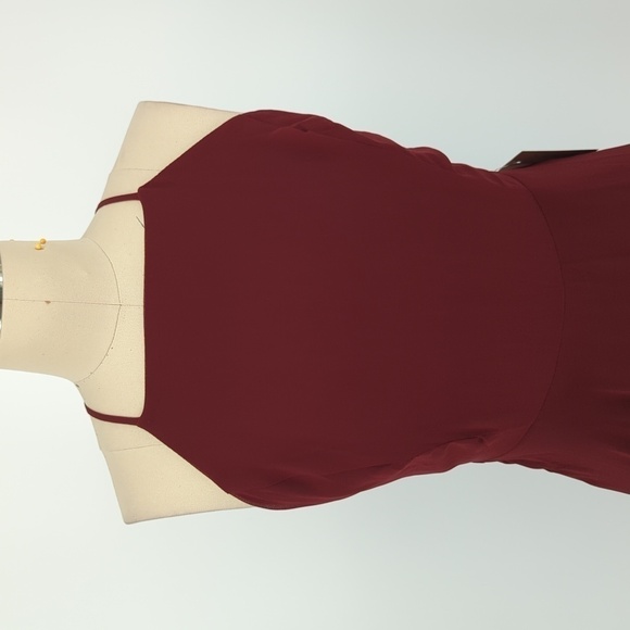 NEW Lulus Halter Open Back Maxi Dress Red S wedding formal bridesmaid evening - Picture 3 of 7